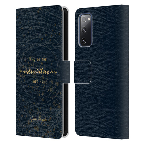 Nature Magick So The Adventure Begins Quote Star Map Leather Book Wallet Case Cover For Samsung Galaxy S20 FE / 5G