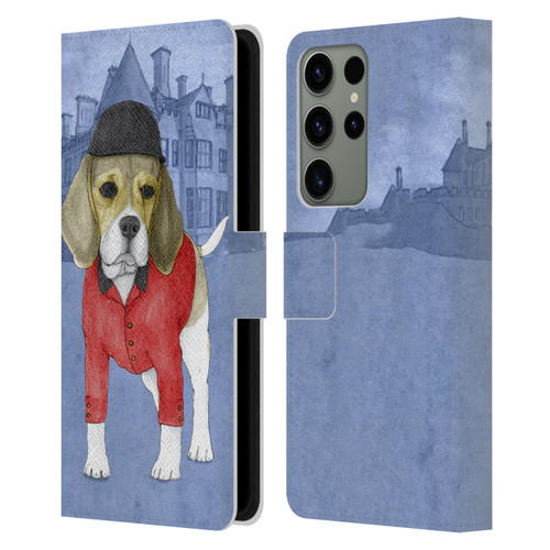 Barruf Dogs Beagle Leather Book Wallet Case Cover For Samsung Galaxy S23 Ultra 5G