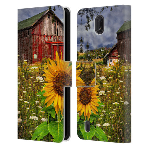 Celebrate Life Gallery Florals Barn Meadow Flowers Leather Book Wallet Case Cover For Nokia C01 Plus/C1 2nd Edition