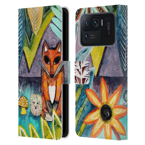 Wyanne Animals 2 Fox Leather Book Wallet Case Cover For Xiaomi Mi 11 Ultra