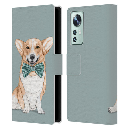 Barruf Dogs Corgi Leather Book Wallet Case Cover For Xiaomi 12