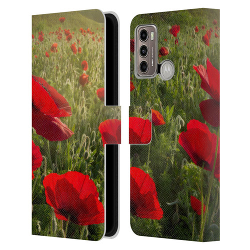 Celebrate Life Gallery Florals Waiting For The Morning Leather Book Wallet Case Cover For Motorola Moto G60 / Moto G40 Fusion