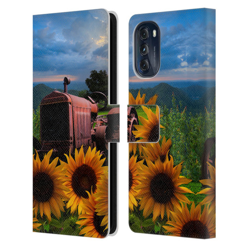 Celebrate Life Gallery Florals Tractor Heaven Leather Book Wallet Case Cover For Motorola Moto G (2022)