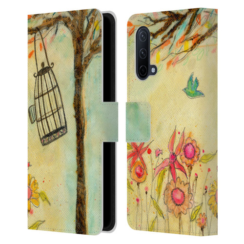 Wyanne Birds Free To Be Leather Book Wallet Case Cover For OnePlus Nord CE 5G