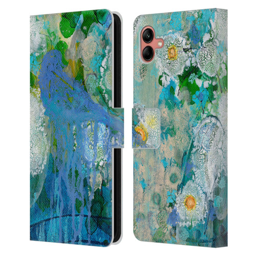 Wyanne Birds Bluebird Reflections Leather Book Wallet Case Cover For Samsung Galaxy A04 (2022)