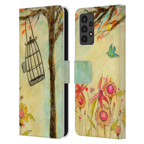 Wyanne Birds Free To Be Leather Book Wallet Case Cover For Samsung Galaxy A13 (2022)