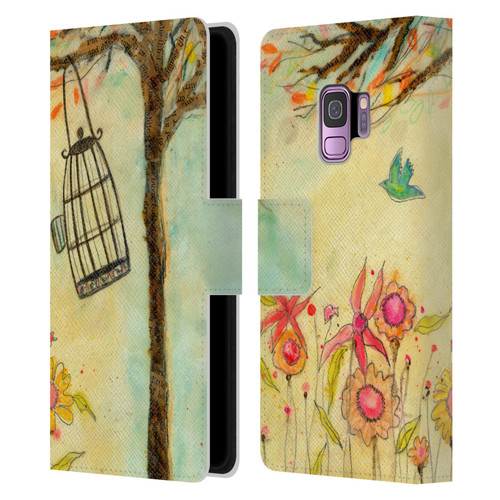 Wyanne Birds Free To Be Leather Book Wallet Case Cover For Samsung Galaxy S9