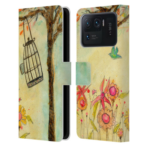 Wyanne Birds Free To Be Leather Book Wallet Case Cover For Xiaomi Mi 11 Ultra