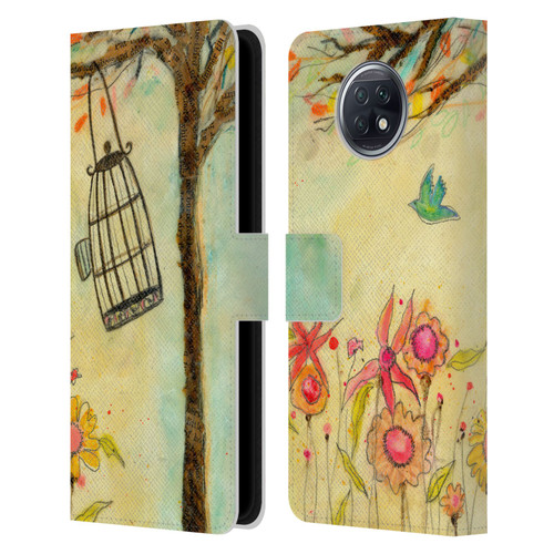 Wyanne Birds Free To Be Leather Book Wallet Case Cover For Xiaomi Redmi Note 9T 5G