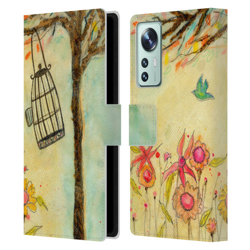 Wyanne Birds Free To Be Leather Book Wallet Case Cover For Xiaomi 12