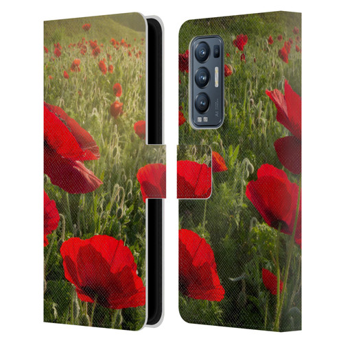 Celebrate Life Gallery Florals Waiting For The Morning Leather Book Wallet Case Cover For OPPO Find X3 Neo / Reno5 Pro+ 5G