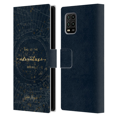 Nature Magick So The Adventure Begins Quote Star Map Leather Book Wallet Case Cover For Xiaomi Mi 10 Lite 5G