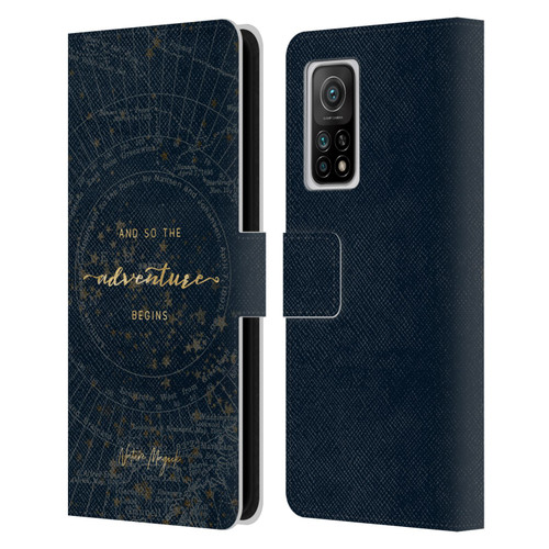 Nature Magick So The Adventure Begins Quote Star Map Leather Book Wallet Case Cover For Xiaomi Mi 10T 5G