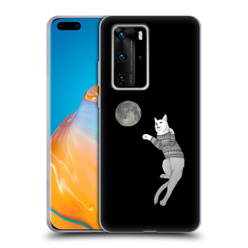 Barruf Animals Cat-ch The Moon Soft Gel Case for Huawei P40 Pro / P40 Pro Plus 5G