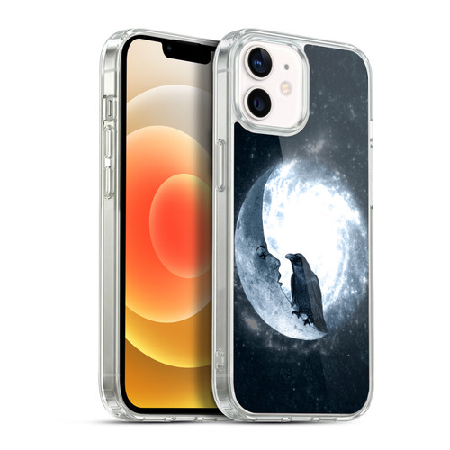 Barruf Animals Crow and Its Moon Soft Gel Case for Apple iPhone 12 / iPhone 12 Pro & MagSafe