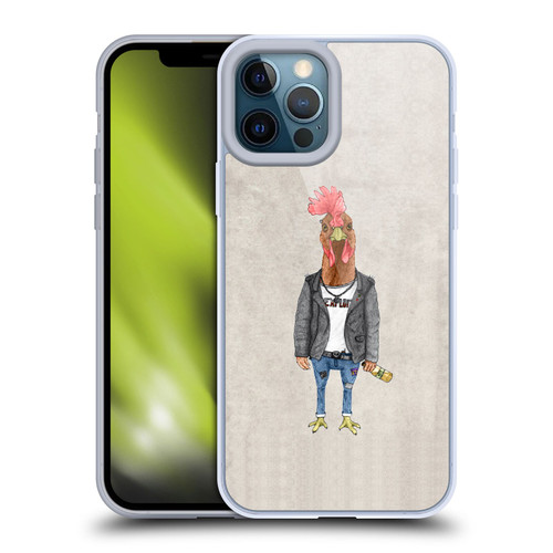 Barruf Animals Punk Rooster Soft Gel Case for Apple iPhone 12 Pro Max