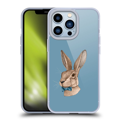 Barruf Animals Hare Soft Gel Case for Apple iPhone 13 Pro