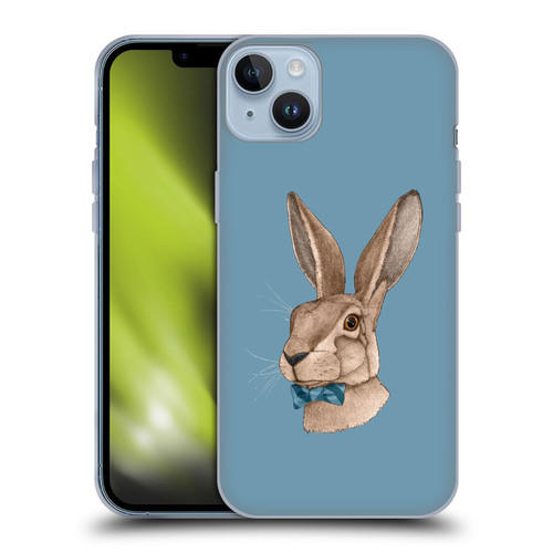 Barruf Animals Hare Soft Gel Case for Apple iPhone 14 Plus
