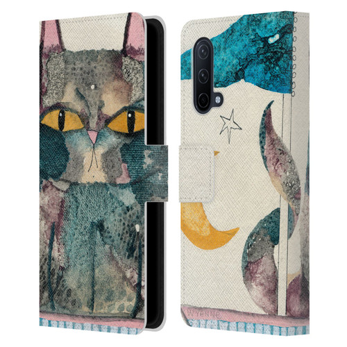 Wyanne Cat By The Light Of The Moon Leather Book Wallet Case Cover For OnePlus Nord CE 5G