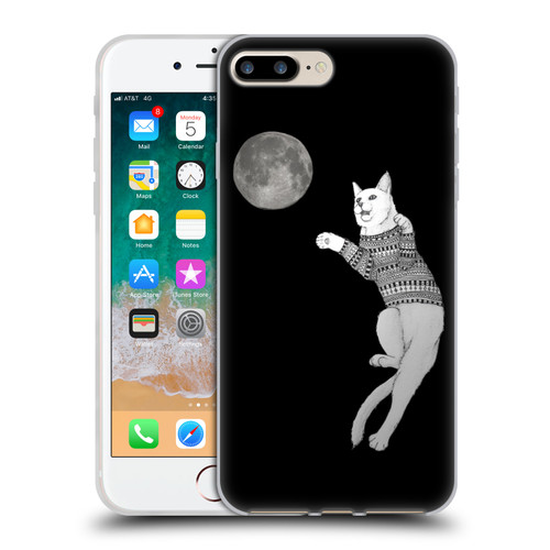 Barruf Animals Cat-ch The Moon Soft Gel Case for Apple iPhone 7 Plus / iPhone 8 Plus