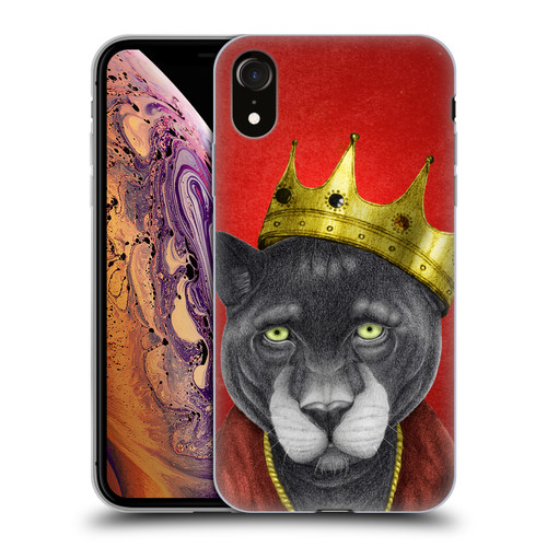 Barruf Animals The King Panther Soft Gel Case for Apple iPhone XR
