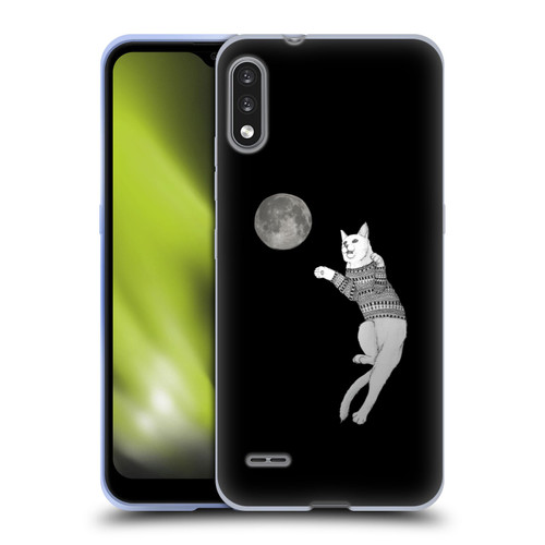 Barruf Animals Cat-ch The Moon Soft Gel Case for LG K22