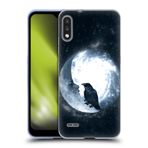 Barruf Animals Crow and Its Moon Soft Gel Case for LG K22