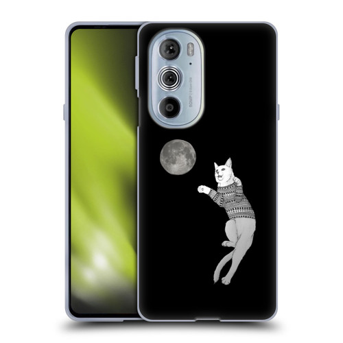Barruf Animals Cat-ch The Moon Soft Gel Case for Motorola Edge X30