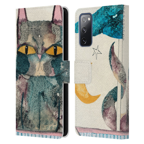 Wyanne Cat By The Light Of The Moon Leather Book Wallet Case Cover For Samsung Galaxy S20 FE / 5G