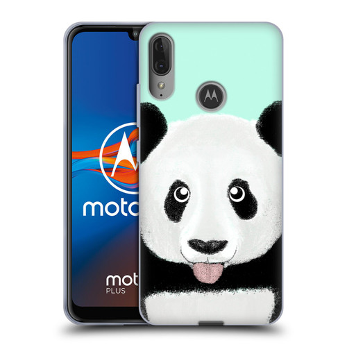 Barruf Animals The Cute Panda Soft Gel Case for Motorola Moto E6 Plus