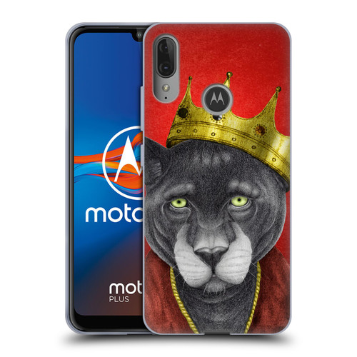 Barruf Animals The King Panther Soft Gel Case for Motorola Moto E6 Plus