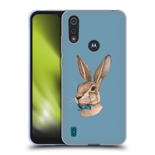 Barruf Animals Hare Soft Gel Case for Motorola Moto E6s (2020)