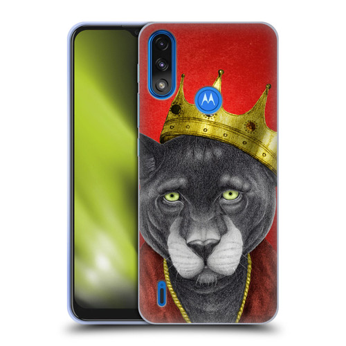 Barruf Animals The King Panther Soft Gel Case for Motorola Moto E7 Power / Moto E7i Power