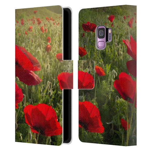 Celebrate Life Gallery Florals Waiting For The Morning Leather Book Wallet Case Cover For Samsung Galaxy S9