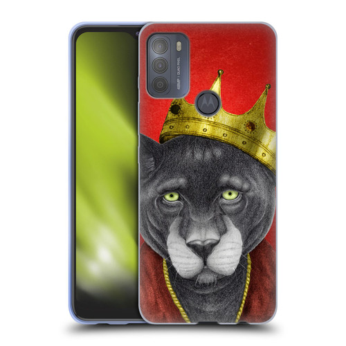 Barruf Animals The King Panther Soft Gel Case for Motorola Moto G50