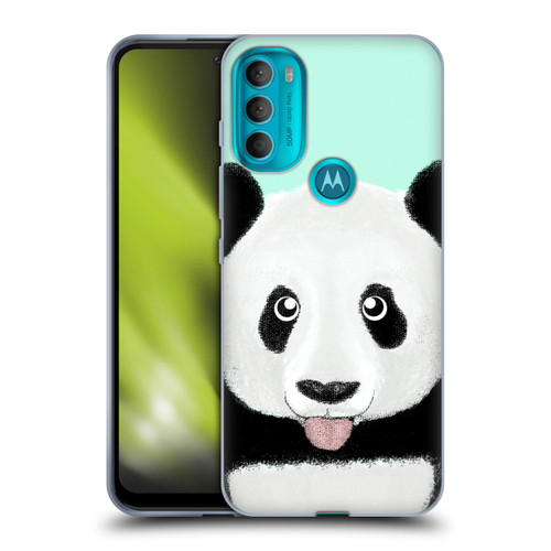 Barruf Animals The Cute Panda Soft Gel Case for Motorola Moto G71 5G