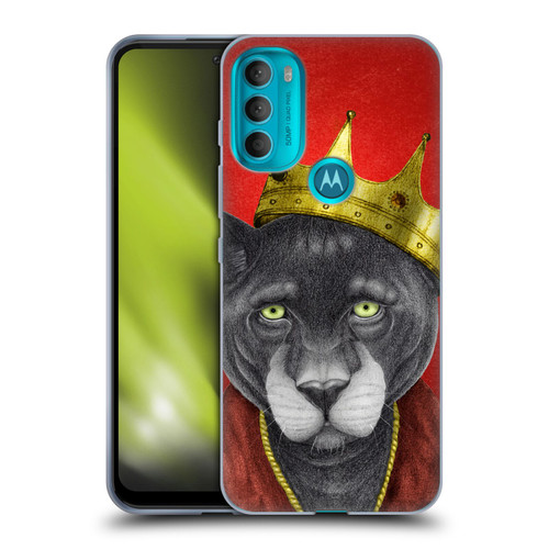 Barruf Animals The King Panther Soft Gel Case for Motorola Moto G71 5G