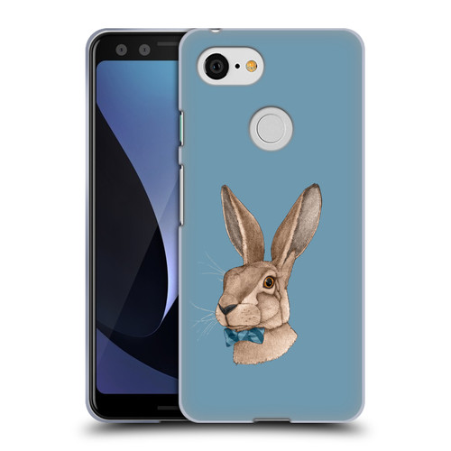 Barruf Animals Hare Soft Gel Case for Google Pixel 3