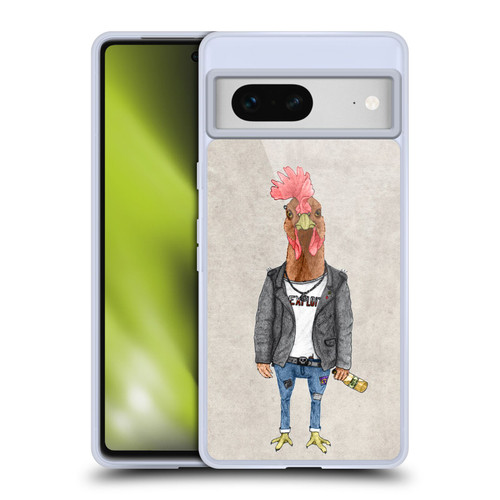 Barruf Animals Punk Rooster Soft Gel Case for Google Pixel 7