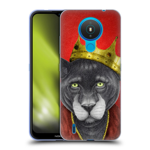 Barruf Animals The King Panther Soft Gel Case for Nokia 1.4