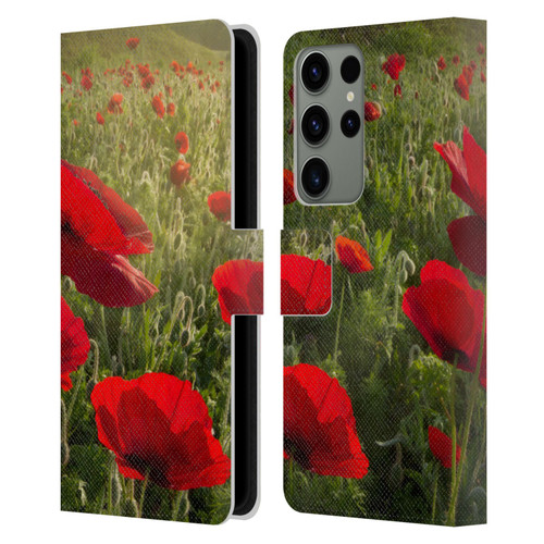 Celebrate Life Gallery Florals Waiting For The Morning Leather Book Wallet Case Cover For Samsung Galaxy S23 Ultra 5G