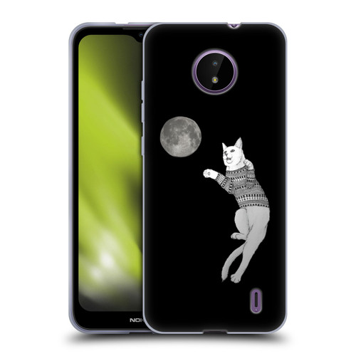 Barruf Animals Cat-ch The Moon Soft Gel Case for Nokia C10 / C20