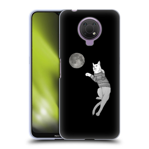 Barruf Animals Cat-ch The Moon Soft Gel Case for Nokia G10