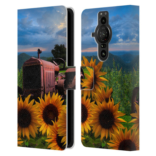 Celebrate Life Gallery Florals Tractor Heaven Leather Book Wallet Case Cover For Sony Xperia Pro-I