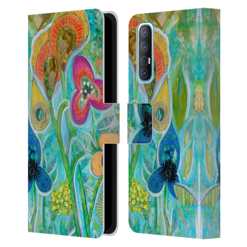 Wyanne Nature Garden Wild Leather Book Wallet Case Cover For OPPO Find X2 Neo 5G