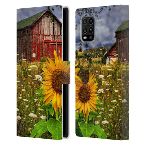 Celebrate Life Gallery Florals Barn Meadow Flowers Leather Book Wallet Case Cover For Xiaomi Mi 10 Lite 5G