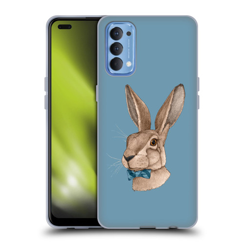 Barruf Animals Hare Soft Gel Case for OPPO Reno 4 5G