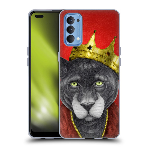 Barruf Animals The King Panther Soft Gel Case for OPPO Reno 4 5G