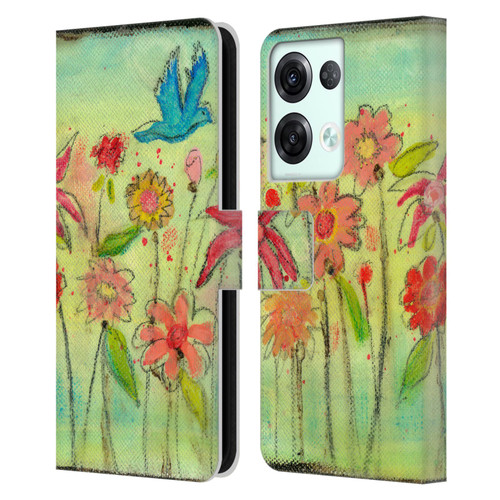 Wyanne Nature Sun Garden Leather Book Wallet Case Cover For OPPO Reno8 Pro