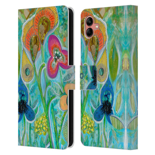 Wyanne Nature Garden Wild Leather Book Wallet Case Cover For Samsung Galaxy A04 (2022)